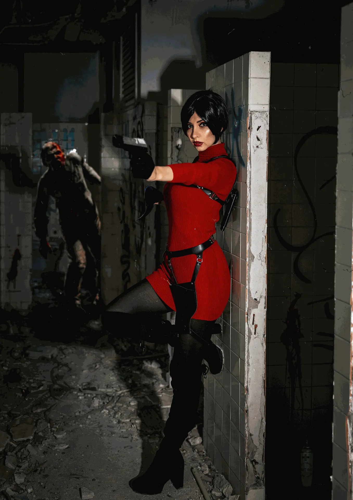 Soyittara caracterizada como Ada Wong