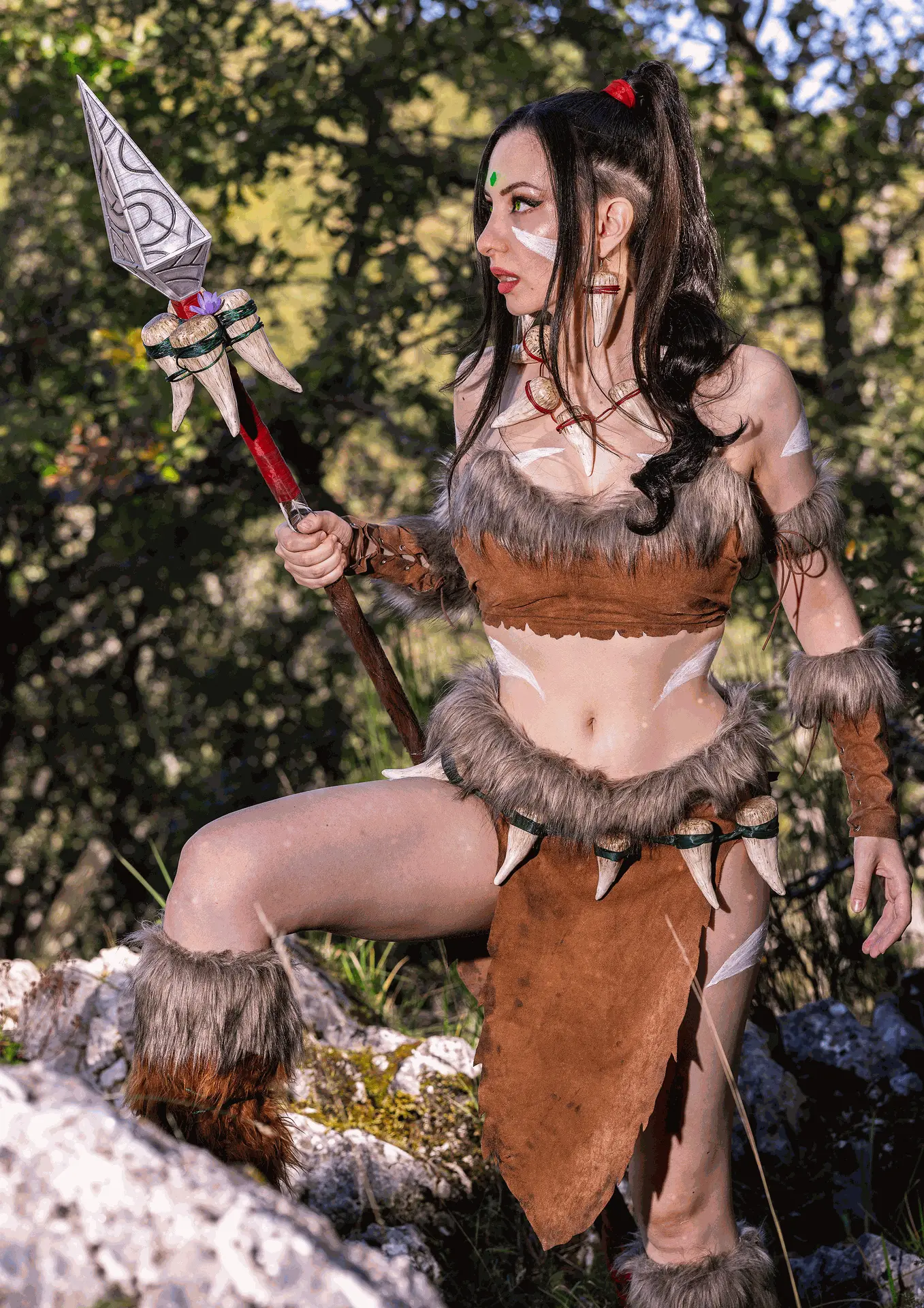 Nidalee League of Legends cosplay por Soyittara