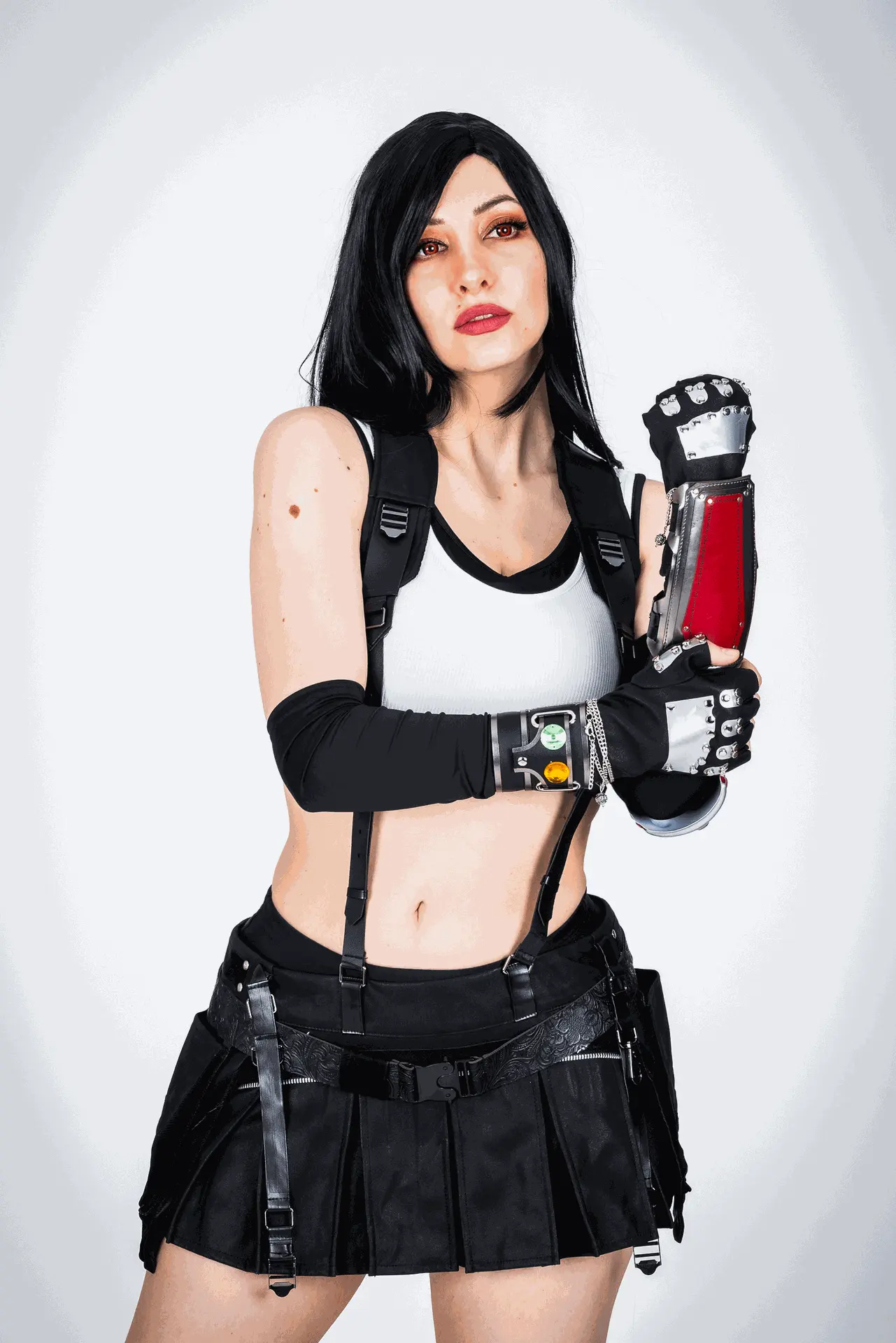 Soyittara caracterizada como Tifa Lockhart