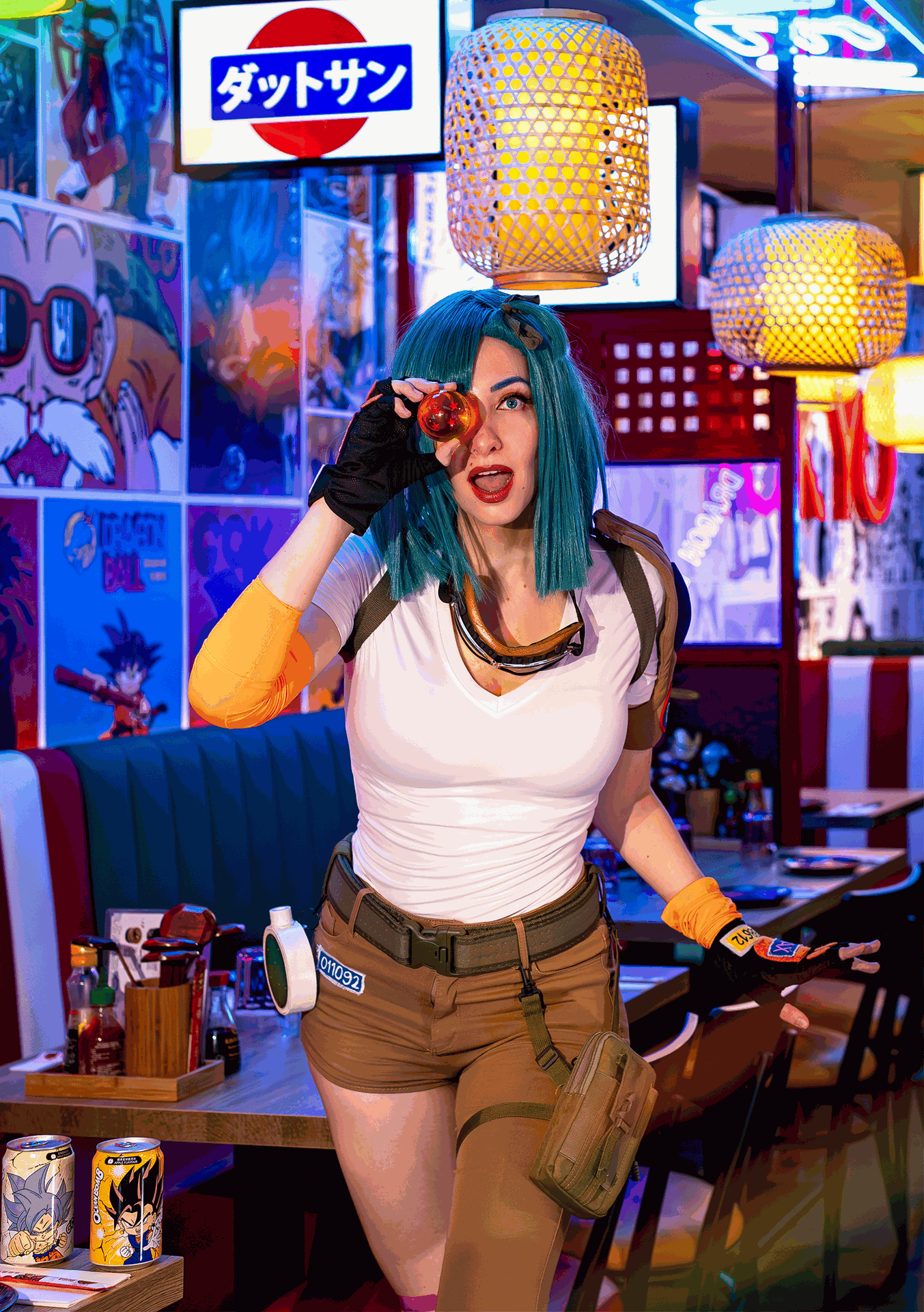 Cosplay de Bulma con bola de dragón por SoyIttara