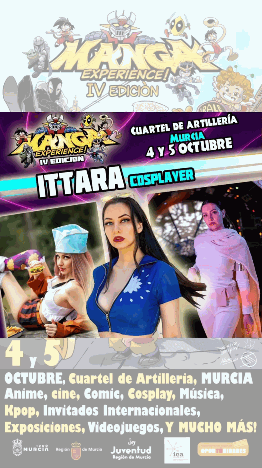 Manga Experience Murcia Ittara invitada cosplayer y presentadora