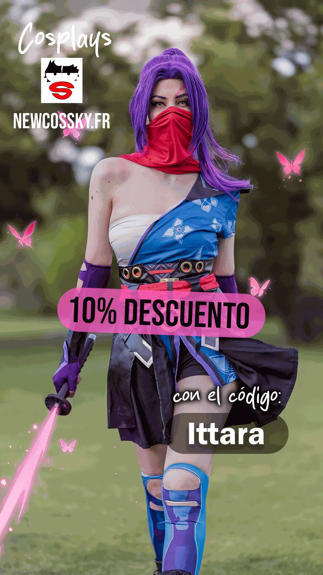 Descuento en tienda de cosplay newcossky