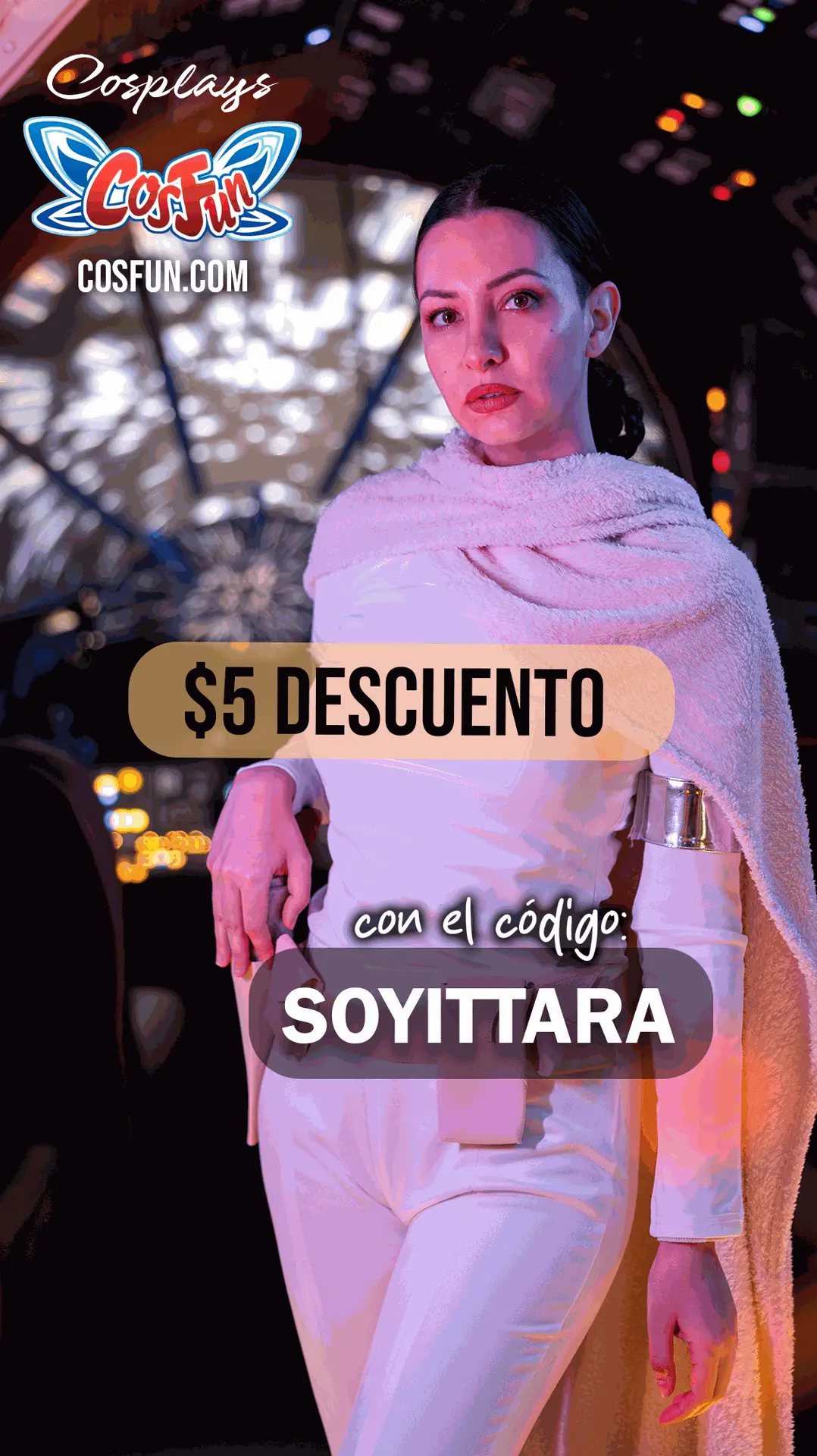 Descuento para tienda de cosplays Cosfun