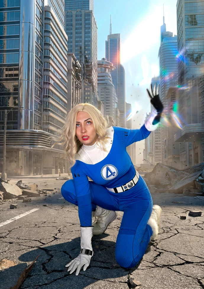 Cosplay Mujer Invisible Marvel por Soyittara