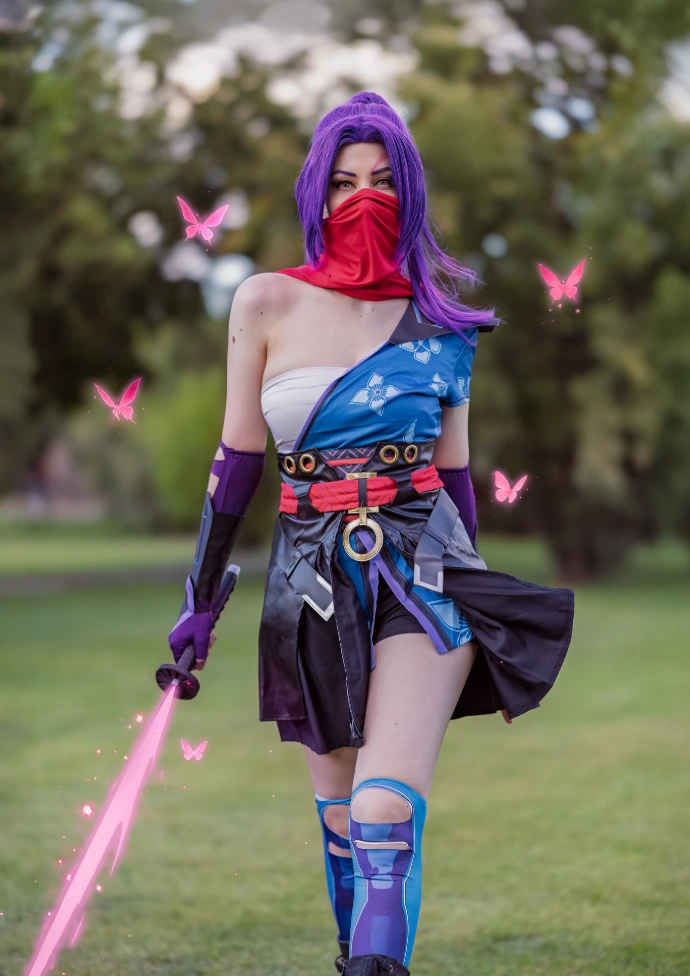 Cosplay de Psylocke Marvel Rivals videojuego
