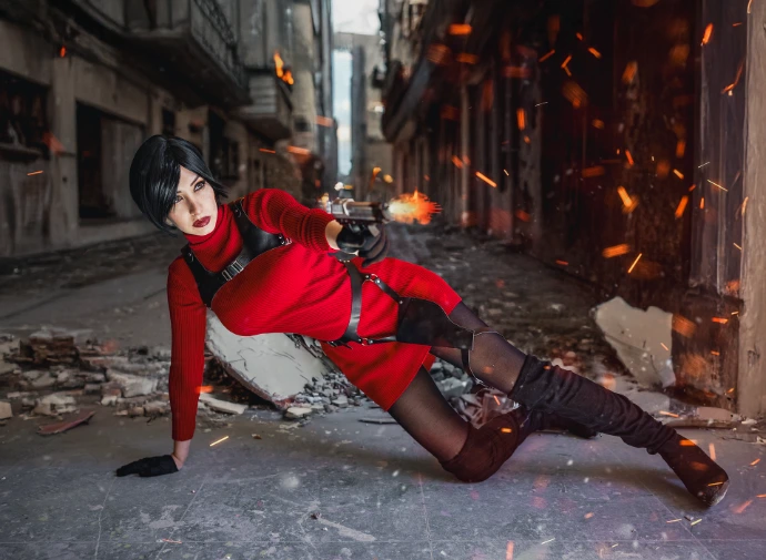 Foto profesional de cosplay de Ada Wong Resident Evil