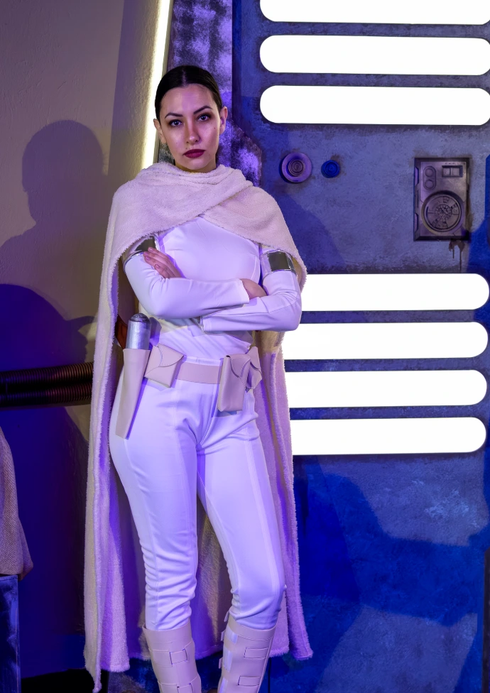 La Guerra de las Galaxias disfraz traje blanco de la Princesa Amidala