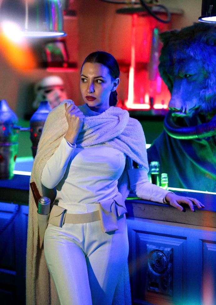 Padmé Amidala de Star Wars fotografía de cosplay