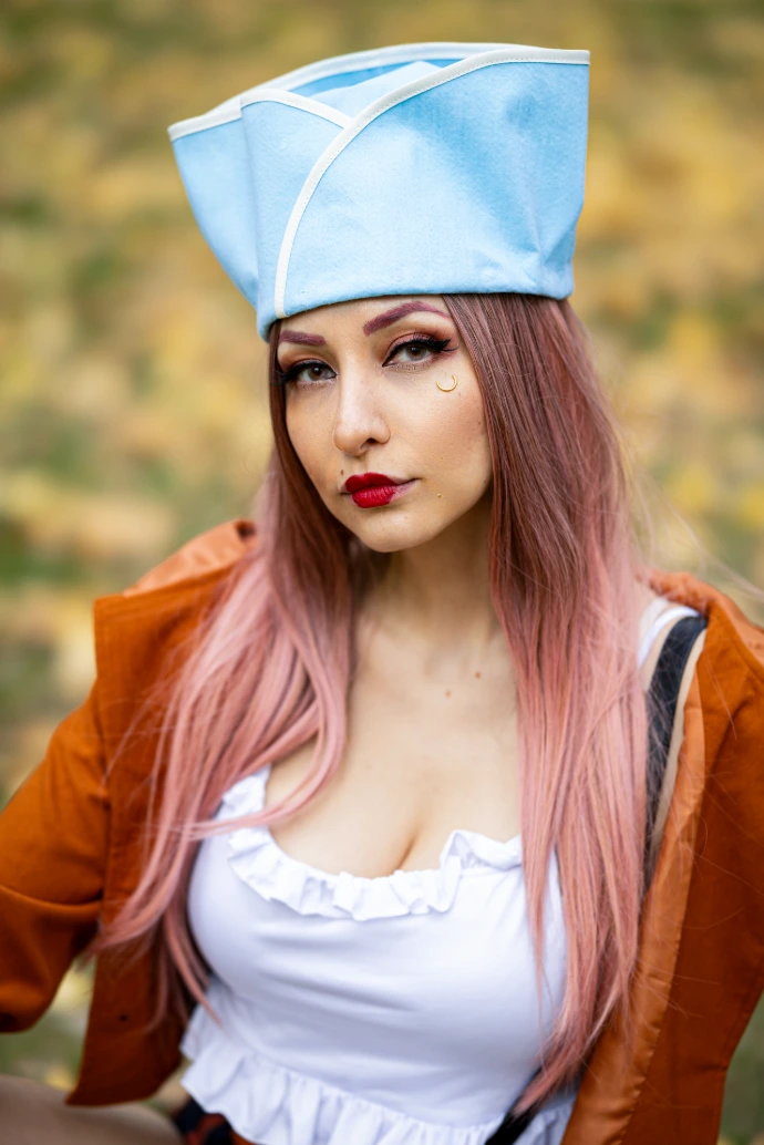 Retrato de cosplay profesional de anime One Piece Bonney