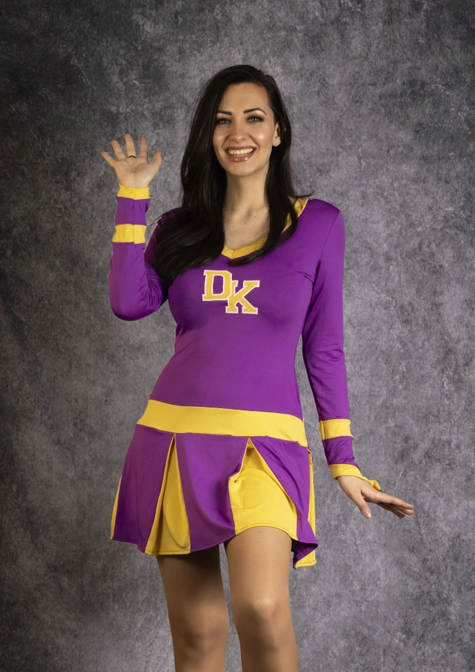 Soyittara caracterizada como Jennifer de Jennifer’s Body con look de cheerleader