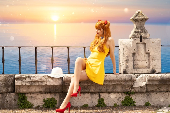 Recreación de Asuka Langley Soryu Evangelion por Soyittara