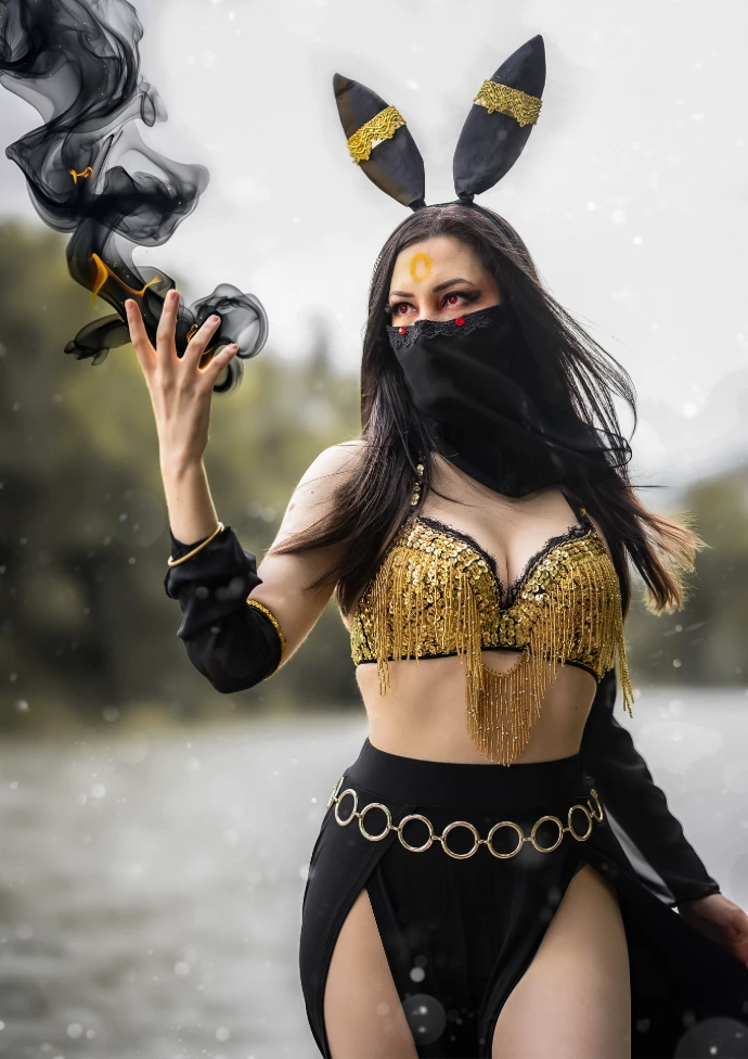 Umbreon Pokemon cosplay hecho por SoyIttara