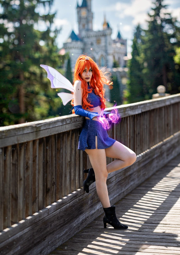 Cosplay Bloom oscura de Winx Club por Soyittara en Alfea