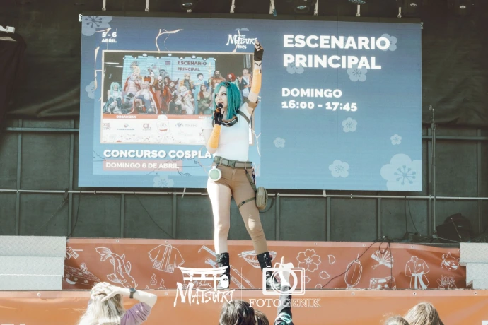 Presentadora de evento friki y de cosplay en Toledo Matsuri
